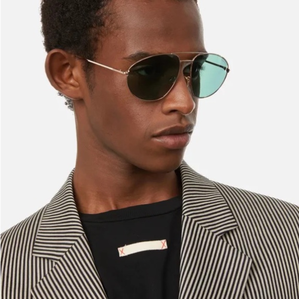 Tom Ford Gold/Green Cobra Sunglasses TF796